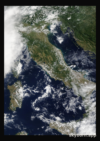 The Earth on 10 September 2019 · Italy and the Adriatic