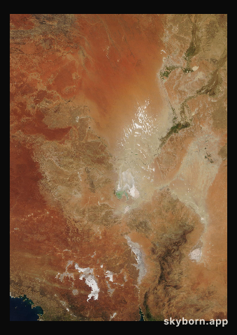 The Earth on 14 September 2019 · Lake Eyre, Australia