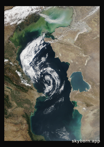 The Earth on 19 September 2019 · Caspian Sea
