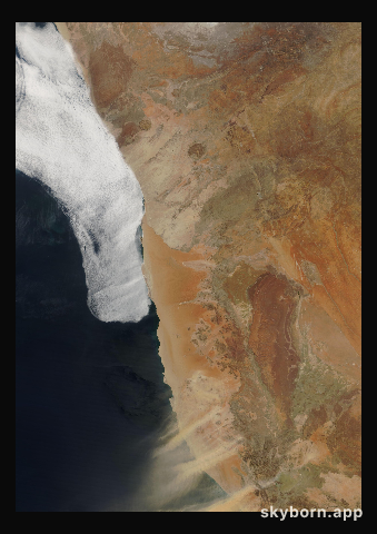 The Earth on 25 September 2019 · Namib Desert