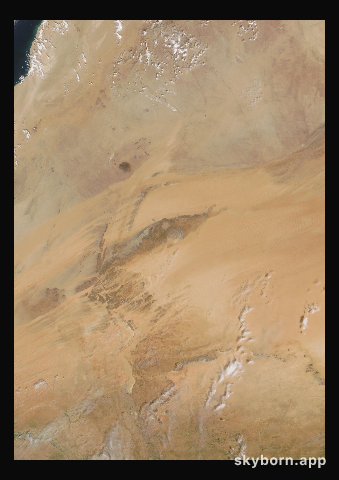 The Earth on 26 September 2019 · Eye of the Sahara, Mauritania