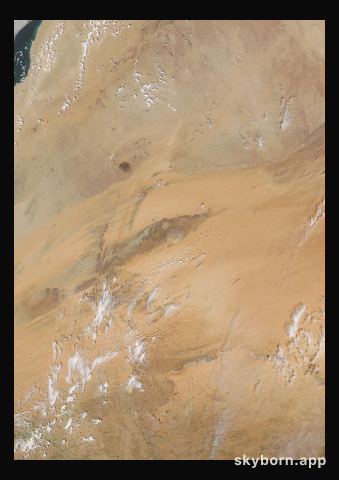 The Earth on 28 September 2019 · Eye of the Sahara, Mauritania