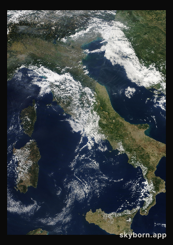 The Earth on 30 September 2019 · Italy and the Adriatic