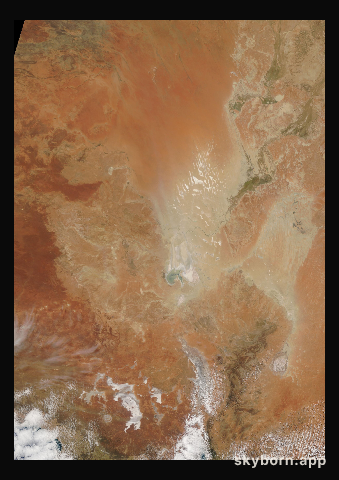 The Earth on 8 October 2019 · Lake Eyre, Australia