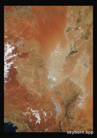 The Earth on 11 October 2019 · Lake Eyre, Australia