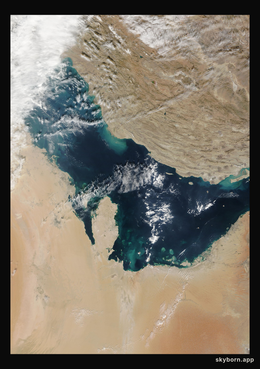 The Earth on 2 December 2019 · Persian Gulf