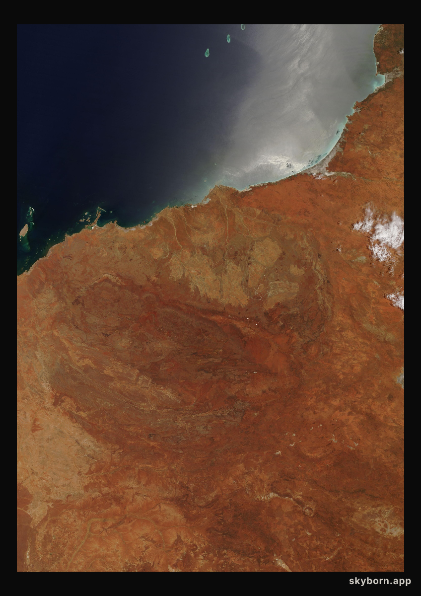 The Earth on 9 December 2019 · Pilbara, Western Australia