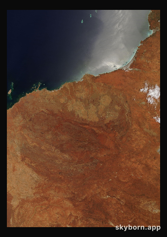 The Earth on 9 December 2019 · Pilbara, Western Australia