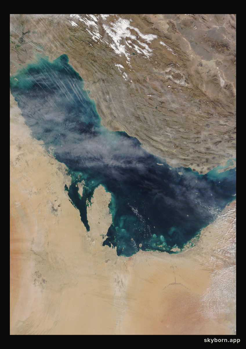 The Earth on 12 December 2019 · Persian Gulf
