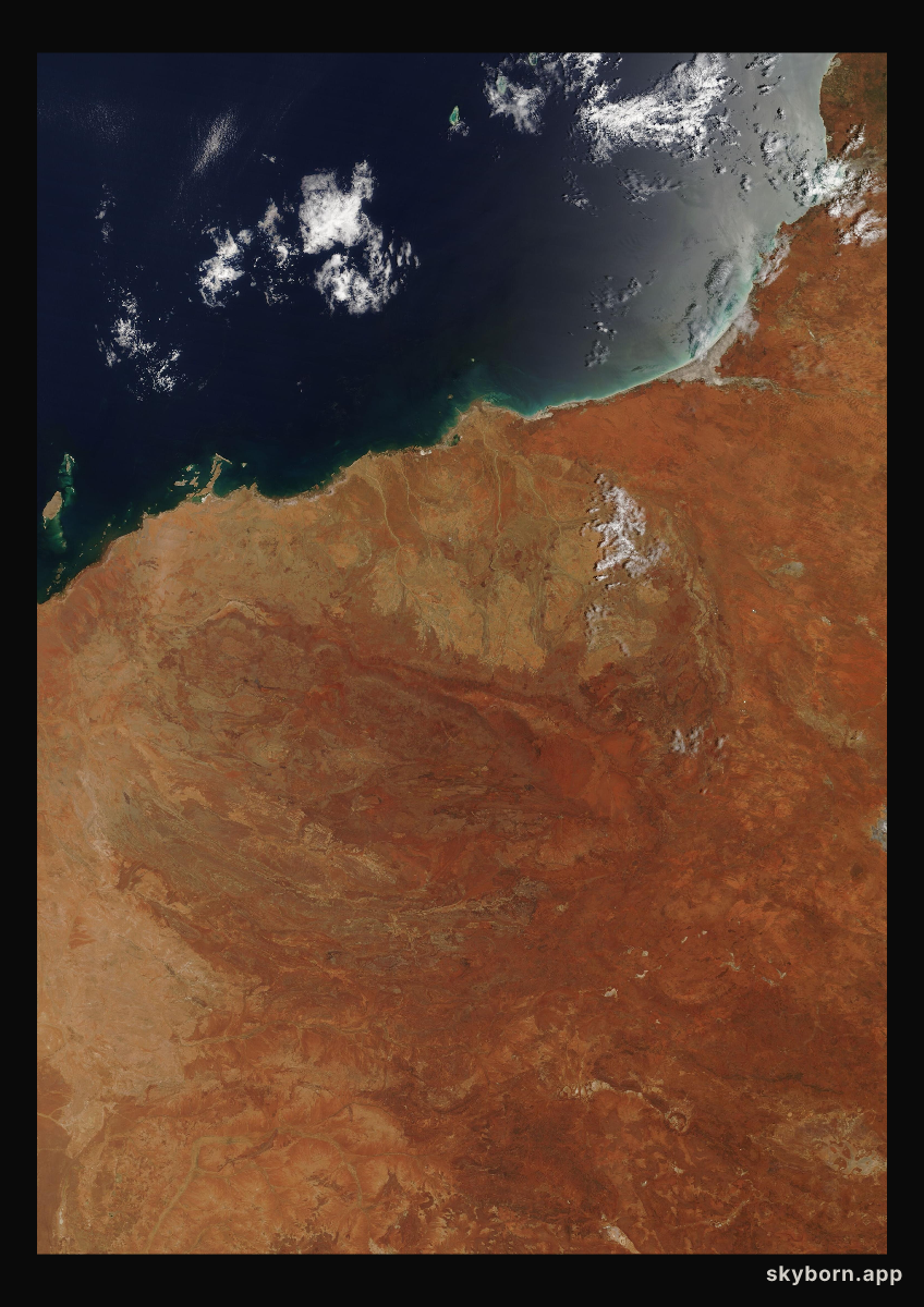 The Earth on 18 December 2019 · Pilbara, Western Australia