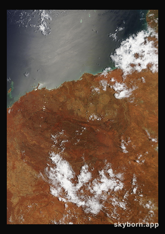 The Earth on 23 December 2019 · Pilbara, Western Australia