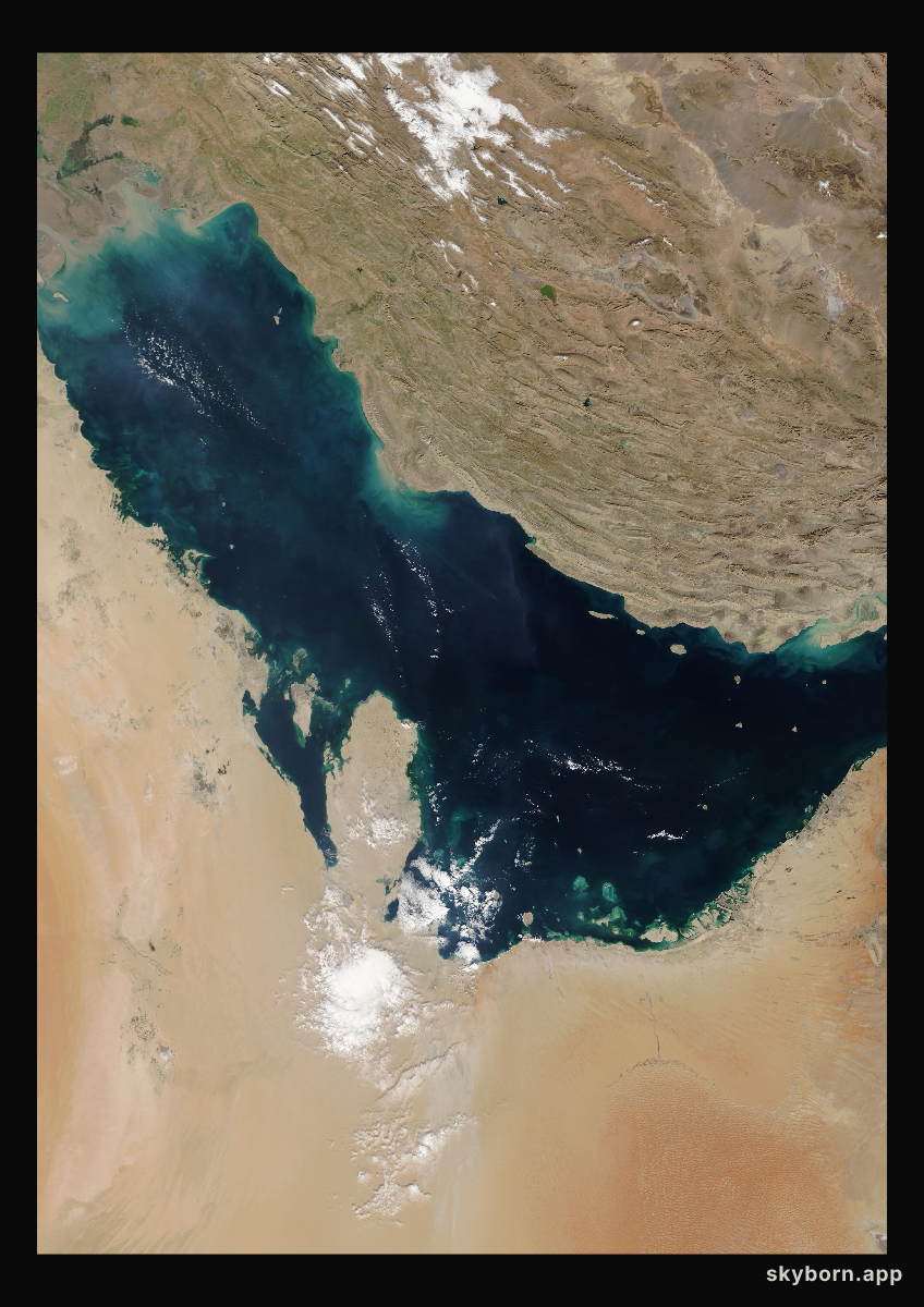 The Earth on 25 December 2019 · Persian Gulf