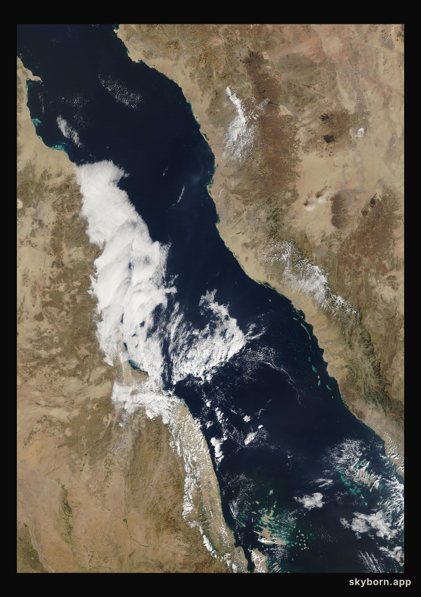 The Earth on 2 January 2020 · Red Sea