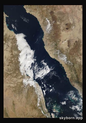 The Earth on 2 January 2020 · Red Sea