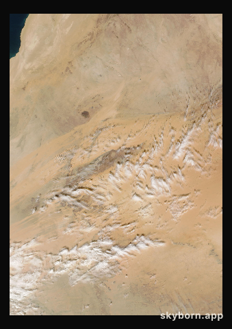 The Earth on 4 January 2020 · Eye of the Sahara, Mauritania