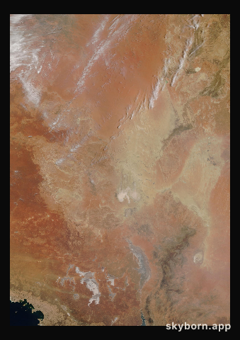 The Earth on 8 January 2020 · Lake Eyre, Australia
