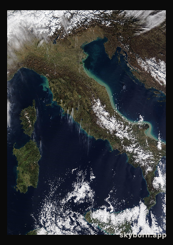 The Earth on 6 February 2020 · Italy and the Adriatic