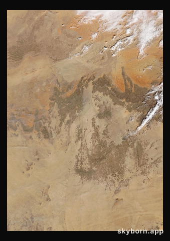 The Earth on 13 February 2020 · Sahara, Algeria