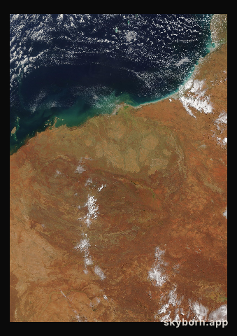 The Earth on 15 February 2020 · Pilbara, Western Australia