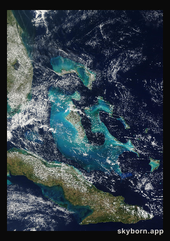 The Earth on 18 February 2020 · Bahamas