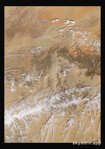 The Earth on 20 February 2020 · Sahara, Algeria