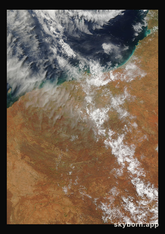 The Earth on 24 February 2020 · Pilbara, Western Australia