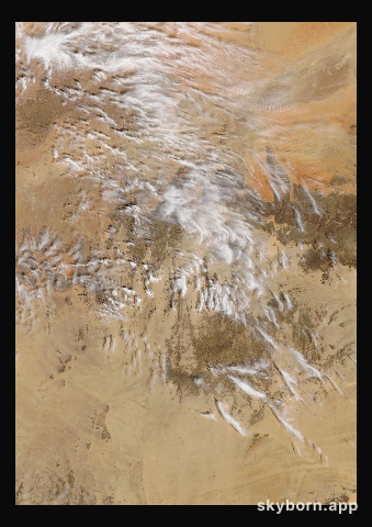 The Earth on 25 February 2020 · Sahara, Algeria