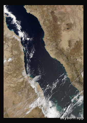 The Earth on 26 February 2020 · Red Sea