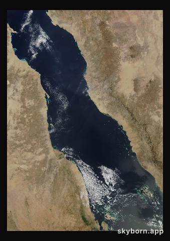 The Earth on 6 March 2020 · Red Sea