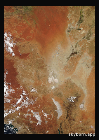 The Earth on 10 March 2020 · Lake Eyre, Australia