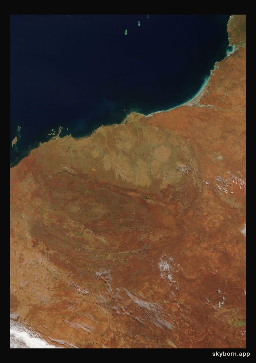 The Earth on 18 March 2020 · Pilbara, Western Australia