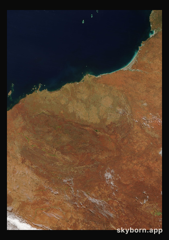 The Earth on 18 March 2020 · Pilbara, Western Australia