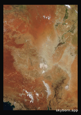 The Earth on 26 March 2020 · Lake Eyre, Australia