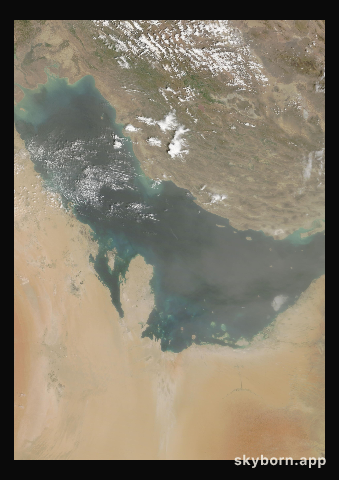 The Earth on 2 April 2020 · Persian Gulf