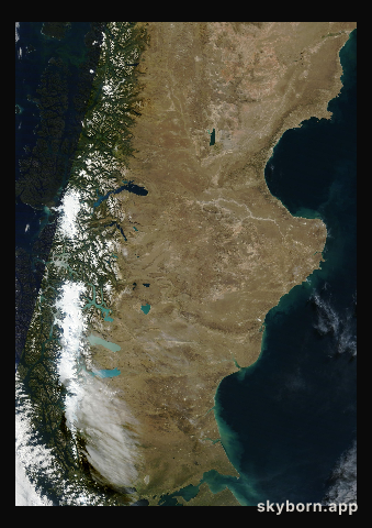 The Earth on 8 April 2020 · Patagonia