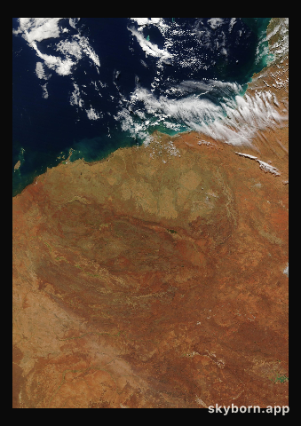 The Earth on 12 April 2020 · Pilbara, Western Australia