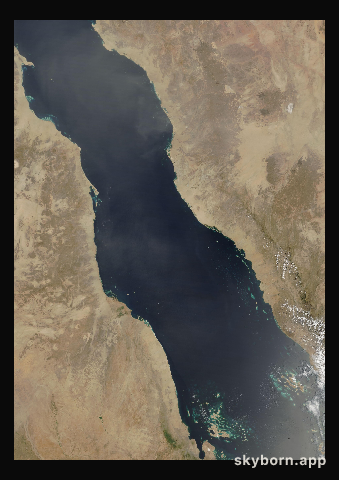The Earth on 16 April 2020 · Red Sea