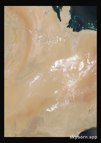 The Earth on 24 April 2020 · Empty Quarter, Arabia