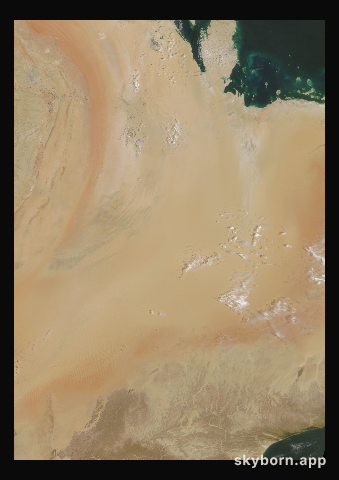 The Earth on 25 April 2020 · Empty Quarter, Arabia