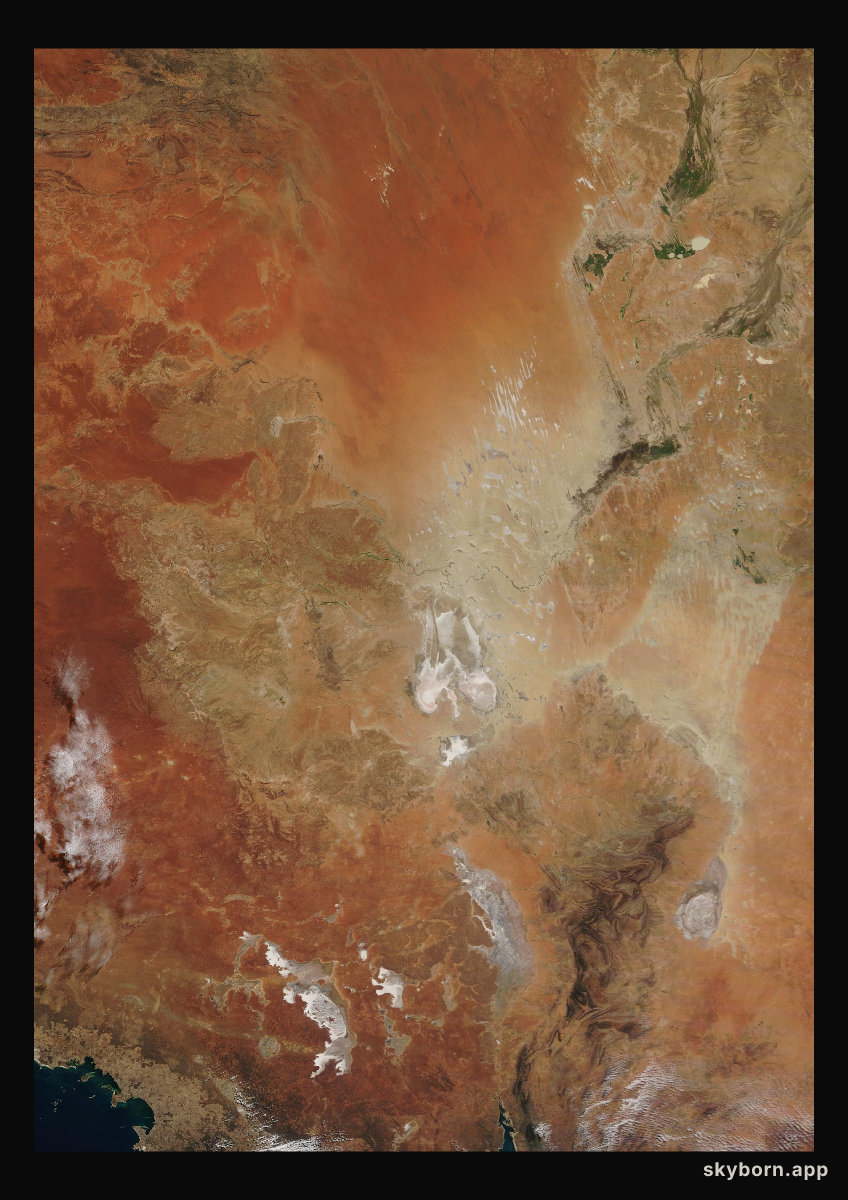 The Earth on 4 May 2020 · Lake Eyre, Australia