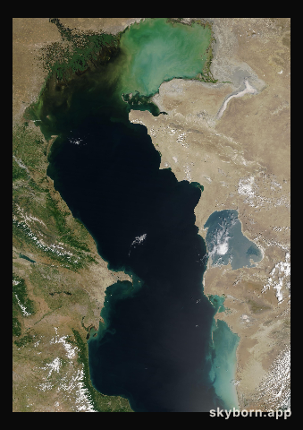 The Earth on 7 June 2020 · Caspian Sea