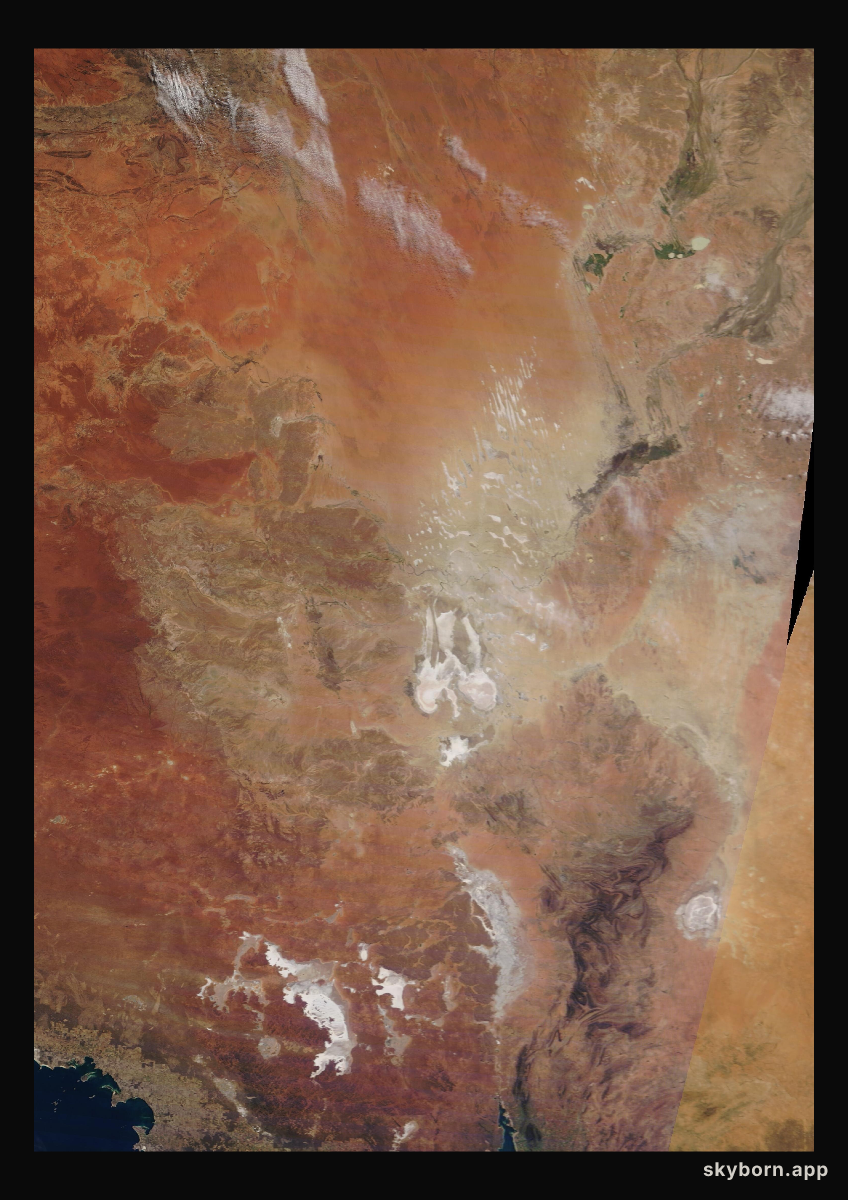 The Earth on 10 June 2020 · Lake Eyre, Australia