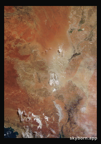 The Earth on 12 June 2020 · Lake Eyre, Australia