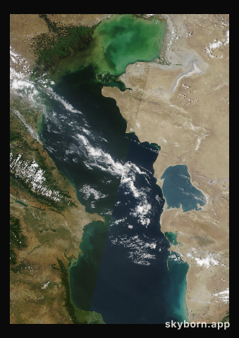 The Earth on 13 June 2020 · Caspian Sea