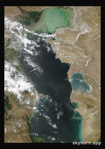 The Earth on 17 June 2020 · Caspian Sea