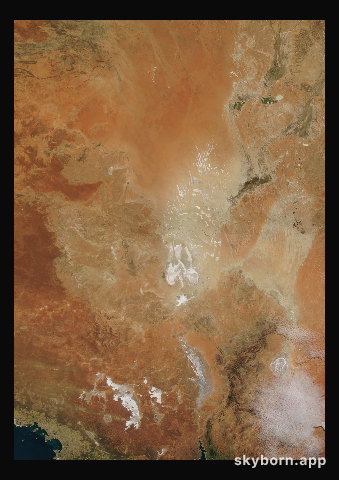 The Earth on 27 June 2020 · Lake Eyre, Australia