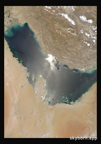 The Earth on 9 July 2020 · Persian Gulf