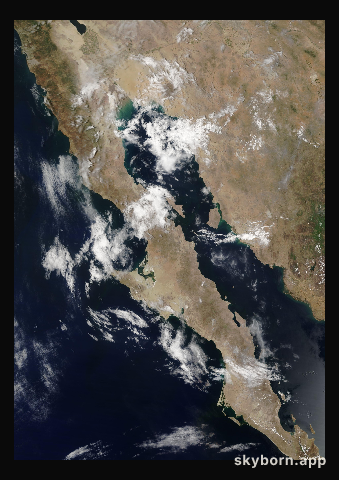 The Earth on 10 July 2020 · Baja California