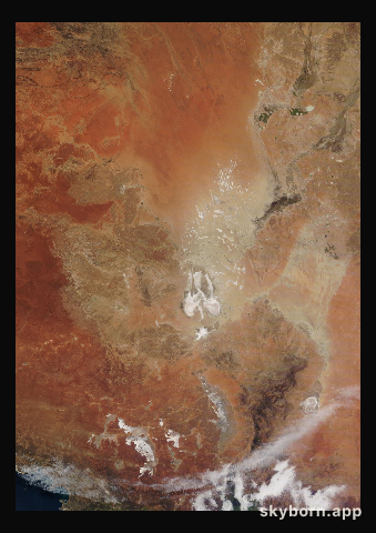 The Earth on 14 July 2020 · Lake Eyre, Australia