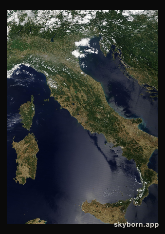 The Earth on 22 July 2020 · Italy and the Adriatic